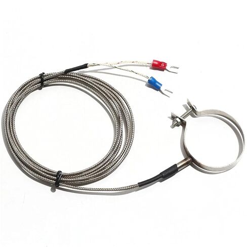 2M K Type Thermocouple Patch Thermal Resistance Temperature Sensor Probe Metal Shield Wire 1Pcs(Diameter 32mm) in Saudi Arabia