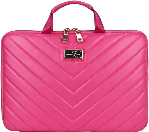 Sandy Lisa 14 Inch Laptop Sleeve, Chevron Printed Protective Case with Buttery Soft Anti-Scratch Lining in Saudi Arabia