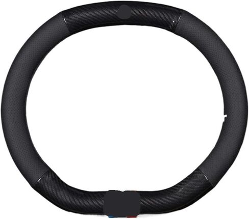 34CM Car Steering Wheel Cover Compatible For Peugeot 2008 3008 4008 2017 2018 2019 2020 2021 2022 2023 2024 2025 Auto Accessories(Style A Black) in Saudi Arabia