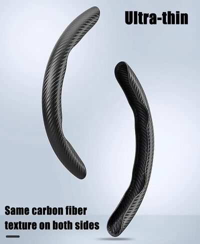 2 Pcs Fit Carbon Fiber Steering Wheel Cover for Canoo Bulldog MPDV1 MPDV2 MPDV3, Segmented & Butterfly Design,Non-Slip and Durable, Breathable and Comfortable Gripz, Easy to Install,A Black in Saudi Arabia