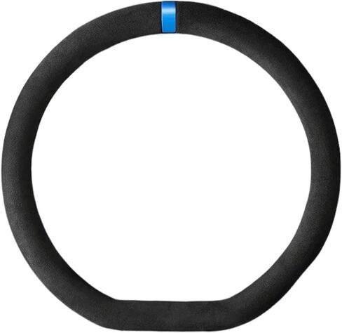 Steering Wheel Cover D-Shaped Round Anti-Slip Compatible For Interior Decoration([Round] Green+38cm) in Saudi Arabia