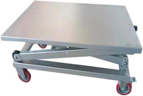 Work Height Platform Cart, Industrial Cart Platform with Wheels, Folding Platform Cart, 23.6in x 37.4in Heavy Duty Steel Cart, 660lbs Capacity for Heat Press, DTF Printer in Kuwait
