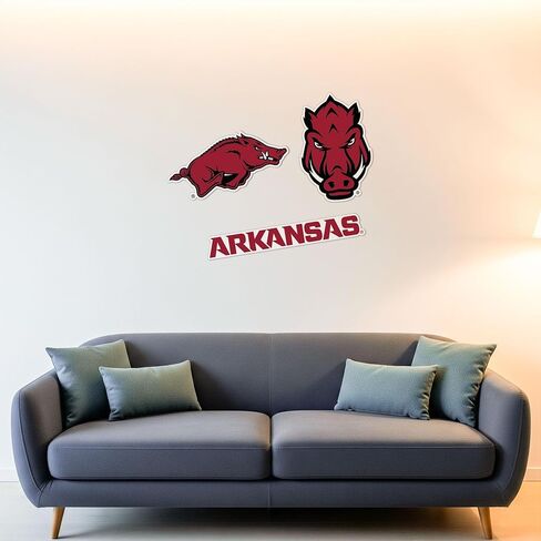 Desert Cactus University of Arkansas WallStix Razorbacks U of A Hogs Removable Wall Sticker 11x17 Vinyl Decal Indoor Outdoor Use (Design A) in Saudi Arabia