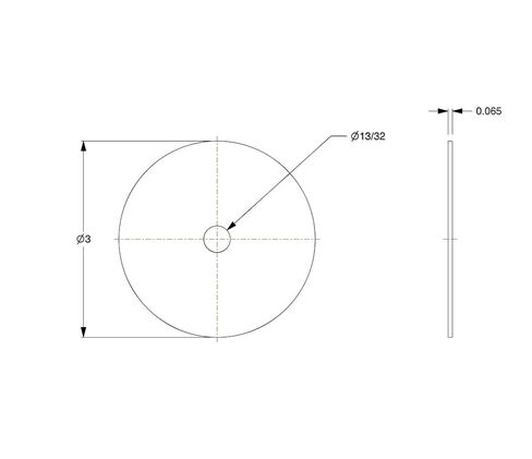 Fender Washers 3/8" x 3" OD Stainless Steel 18-8 (304) Flat Washer Oversized Plain Finish, Pack of 4 (3/8" x 3") in Kuwait