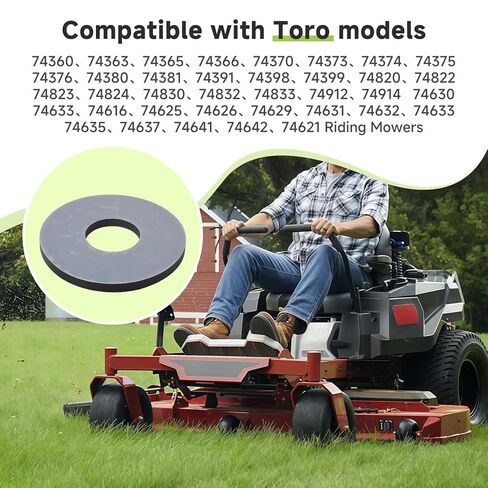 2 Pack 114-0463 Composite Friction Washer Compatible with Toro Exmark Quest E-Series S-Series Vantage S-Series X-Series Riding Mowers, Fits 74360 74363 74370 74380 74365 74366 in Kuwait