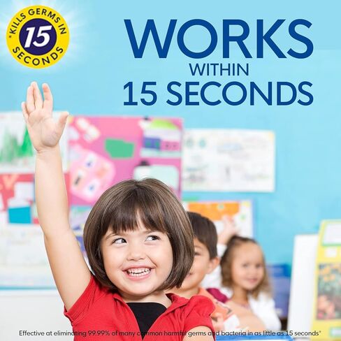 معقم اليدين المتطور Germ-X، 1 لتر (عبوة من 4 قطع)، جل شفاف مرطب أقل جفافًا، تركيبة لا تحتاج للشطف، زجاجة مضخة بحجم عائلي كبير in Kuwait