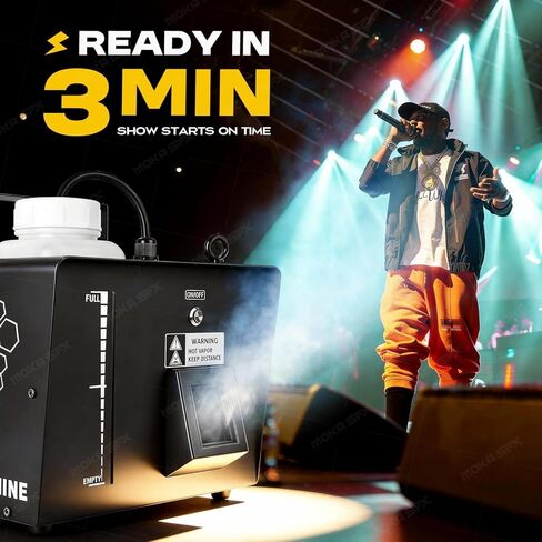 آلة الضباب MOKA 900W مع مؤقت قابل للبرمجة وجهاز تحكم عن بعد مروحة هادئة DMX متوافقة مع آلة الضباب الاحترافية المدمجة للمرحلة، DJ، المسرح، الهالوين in Kuwait