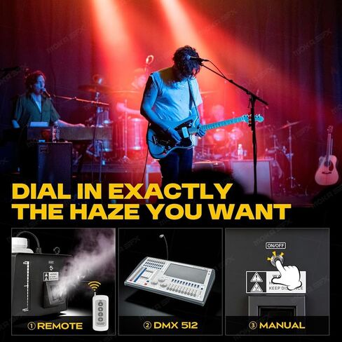 آلة الضباب MOKA 900W مع مؤقت قابل للبرمجة وجهاز تحكم عن بعد مروحة هادئة DMX متوافقة مع آلة الضباب الاحترافية المدمجة للمرحلة، DJ، المسرح، الهالوين in Kuwait