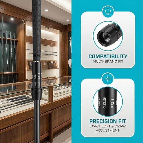 غلاف محول عمود الجولف .335 متوافق مع سائق كوبرا - يناسب King F9/F8/F7/Fly-Z RH، Speedzone، Aerojet، Dark Speed، Big Bertha | مقرنة عمود الجولف لنوادي الجولف كوبرا in Kuwait