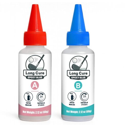 EIGTWEN 5min Golf Club Epoxy, 60+60ml Extra Strength Golf Shaft Epoxy, Applicable to All Clubheads, Drivers, Putters, and Irons, Compatible with Graphite and Steel Shafts (Fast Cure) in Saudi Arabia