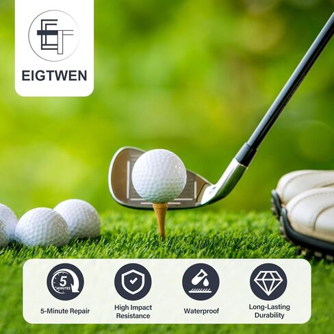 EIGTWEN 5min Golf Club Epoxy، 60+60ml قوة إضافية لعمود الجولف إيبوكسي، ينطبق على جميع رؤوس الملاعب والسائقين والمضارب والمكاوي، متوافق مع أعمدة الجرافيت والفولاذ (علاج سريع) in Kuwait