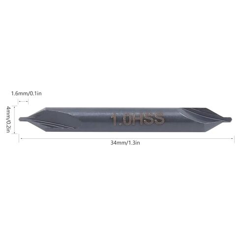 10PCS A Type Center Drill Bit HSS Center Drill Bit Linear Moving Parts Industrial Supplies for Bench Drills in Saudi Arabia