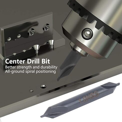 10PCS A Type Center Drill Bit HSS Center Drill Bit Linear Moving Parts Industrial Supplies for Bench Drills in Saudi Arabia