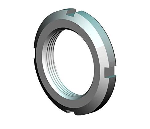 Whittet-Higgins KM 1 عمود ملولب وجوز قفل، متري M12 × 1.0 خيط اليد اليمنى، غير قفل ذاتي، يستبدل FAG INA KM1، عام KM1، SKF KM 1، قياسي KM 1، Timken KM1، in Kuwait