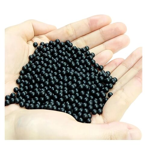 Solid NBR Rubber Ball Dia 4/4.5/4.76/5/5.3/6.35/6.7/7/8/9/10/10.7-12.7mm Black Circular Wear-Resistant Check Valve(6.35mm,50pcs) in Saudi Arabia
