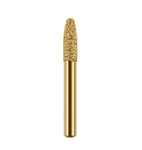 Vacuum Brazed Diamond Grinding Head Burrs Engraving Drill Bits Stone Alloy Jade Peeling Cast Iron Polishing Carving Tools(Bullet 6x6) in Saudi Arabia