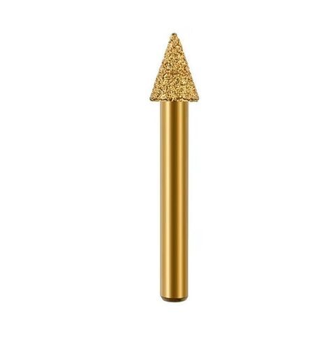Vacuum Brazed Diamond Grinding Head Burrs Engraving Drill Bits Stone Alloy Jade Peeling Cast Iron Polishing Carving Tools(Bullet 6x6) in Saudi Arabia