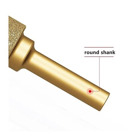 Vacuum Brazed Diamond Grinding Head Burrs Engraving Drill Bits Stone Alloy Jade Peeling Cast Iron Polishing Carving Tools(Bullet 6x6) in Saudi Arabia