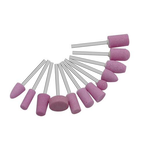 12 قطعة/المجموعة حجر كاشط مثبت على الأدوات الدوارة ملحقات أدوات رأس عجلة طحن الحجر in Kuwait