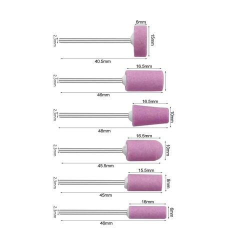 12 قطعة/المجموعة حجر كاشط مثبت على الأدوات الدوارة ملحقات أدوات رأس عجلة طحن الحجر in Kuwait
