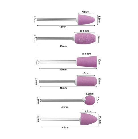 12 قطعة/المجموعة حجر كاشط مثبت على الأدوات الدوارة ملحقات أدوات رأس عجلة طحن الحجر in Kuwait