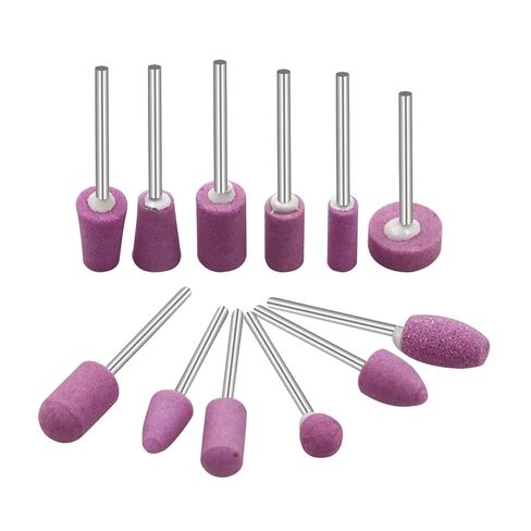 12 قطعة/المجموعة حجر كاشط مثبت على الأدوات الدوارة ملحقات أدوات رأس عجلة طحن الحجر in Kuwait