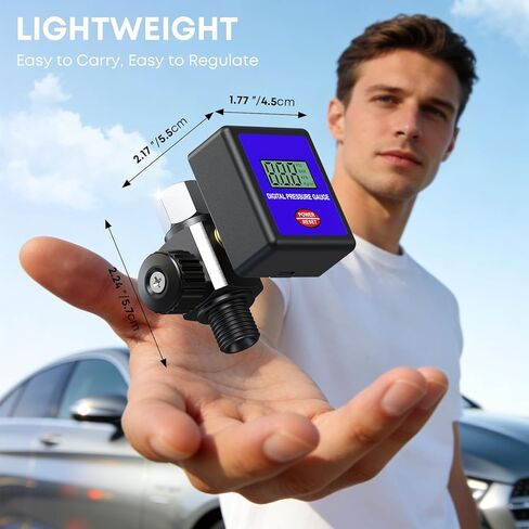 منظم ضغط الهواء 1/4 بوصة NPT منظم ضاغط الهواء مع مقياس منظم هواء قابل للتعديل 0-200 رطل لكل بوصة مربعة لبنادق الرش والحرفيين وتضخم الإطارات والأدوات الهوائية وصمام الصرف in Kuwait