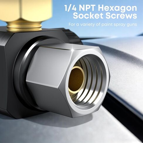 منظم ضغط الهواء 1/4 بوصة NPT منظم ضاغط الهواء مع مقياس منظم هواء قابل للتعديل 0-200 رطل لكل بوصة مربعة لبنادق الرش والحرفيين وتضخم الإطارات والأدوات الهوائية وصمام الصرف in Kuwait