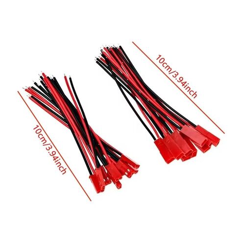 40pcs Male&Female Connector JST Plug Cable DIY 2 Pin Connectors Terminals in Kuwait