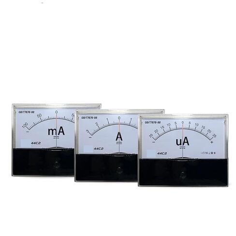 44C2 DC Positive and Negative Ammeter Microammeter Milliammeter ± 25ua 50mA 5A 10A Two Way Instrument - + 80 * 100mm Size 1Pcs(DC -10A to 10A) in Saudi Arabia