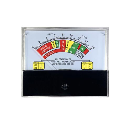 44C2 Color 16V Battery Test Instrument Voltmeter Weak 12-Volts Replace Red Green Yellow 80 * 100mm Size 1Pcs in Saudi Arabia