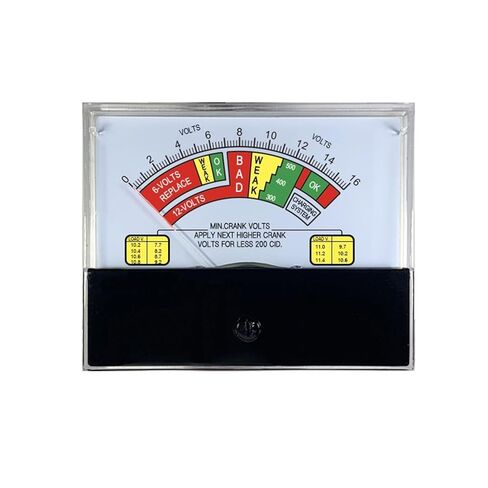 44C2 Color 16V Battery Test Instrument Voltmeter Weak 12-Volts Replace Red Green Yellow 80 * 100mm Size 1Pcs in Saudi Arabia