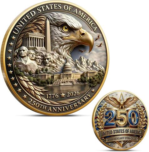 Marine Corps 250th Anniversary Challenge Coin – USMC Commemorative Military Coin 1775-2025 – Double-Sided 1.57-Inch Metal Collectible – Marine Corps Gifts for Men, Veterans, and Collectors in Kuwait