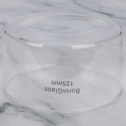 BorinGlass 500ml Spoutless Crystallizing Dish, O.D. 125mm Borosilicate Glass Crystallizer with Flat Base for Evaporation Crystallization in Saudi Arabia