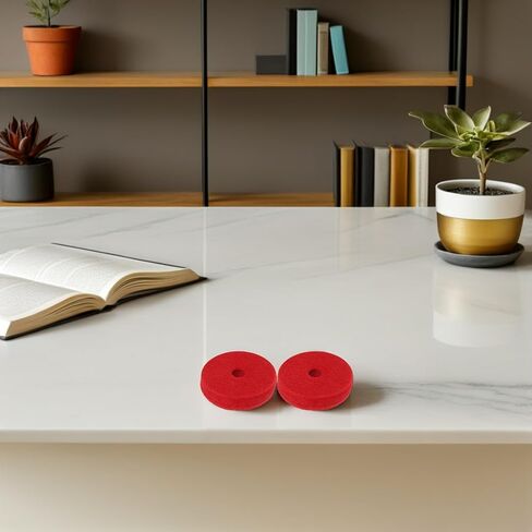 Beaupretty 12pcs Red Cymbal Felt Pads Double Sound Dampeners for Drums and Cymbals Shock Absorbing Mute Cushions for Hi-hats and Crash Stands Tone Control Accessories in Saudi Arabia