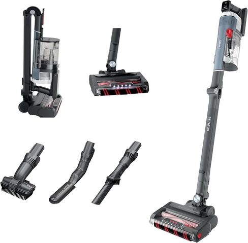 مكنسة Shark Stratos اللاسلكية المزودة بتقنية Clean Sense IQ وDuoClean PowerFins، وعصا MultiFlex، وتتضمن أداة شق الغبار وفرشاة مضادة للحساسية، وقت تشغيل يصل إلى 40 دقيقة (متجدد) in Saudi Arabia