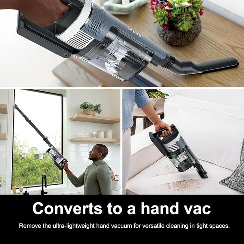 مكنسة Shark Stratos اللاسلكية المزودة بتقنية Clean Sense IQ وDuoClean PowerFins، وعصا MultiFlex، وتتضمن أداة شق الغبار وفرشاة مضادة للحساسية، وقت تشغيل يصل إلى 40 دقيقة (متجدد) in Saudi Arabia