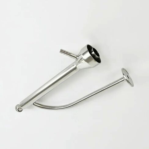 الببغاء، شفة الببغاء ثلاثية المشبك OD50.5mm مع شفة التصدير OD25.5mm لقياس الكحول المنزلي، الببغاء لتقطير SS304 فضي in Kuwait