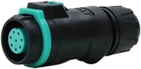 M12 waterproof aviation socket 2-3-4 core 5-6-7-8 pin power female quick connector(K12 C3 core docking seat 5A250V) in Kuwait