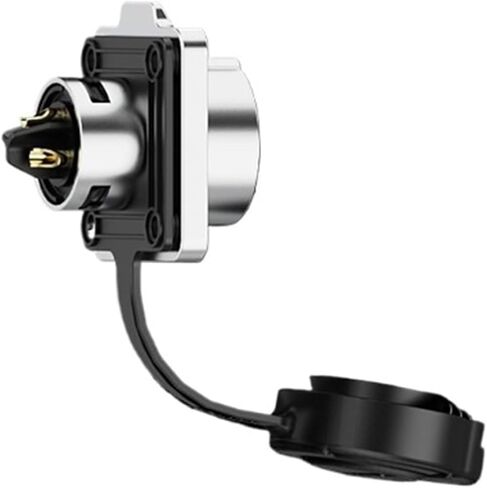 Male reverse mount lock wire lock screw power waterproof connector EW-LP16 panel metal 2/3/4/5 core reverse mount aviation socket(EW-LP16L-5P) in Kuwait