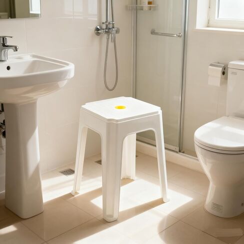 براز مكدس أبيض من 6 عبوات ، براز/كراسي تعشش قابلة للتكديس للمنزل والمكتب والفصول الدراسية in Kuwait