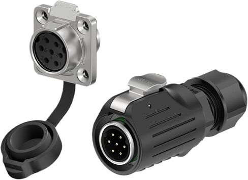 Power connector EW-LP16 flange type 2/3/4/5/7/8/9 core display equipment waterproof aviation flange normal installation (welding type)(EW-LP16-2P 10A) in Saudi Arabia