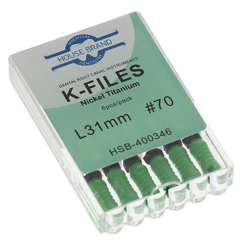 400346 HSB ملفات K اللبية NiTi 31mm #70 6/Pk in Saudi Arabia