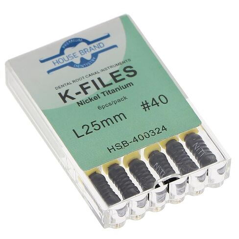 400324 HSB ملفات K اللبية NiTi 25mm #40 6/Pk in Saudi Arabia