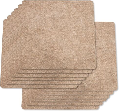 سجادة مرحاض عالمية G-Floor Drip & Dry Tan (2 × 2 بوصة، 12 قطعة) - تتميز بطبقة ماصة مع دعامة من الفينيل المقاوم للماء للحمامات والكومود والإعدادات الصناعية in Kuwait