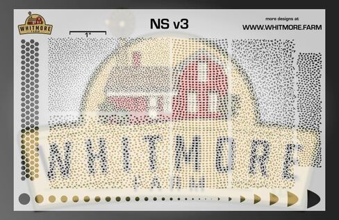 NS v3 Mesh Fishing Lure Airbrush Stencil - Mylar Reusable (7.5 Mil Mylar) in Kuwait