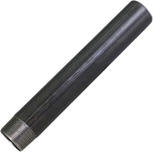 Midline Valve S1499 Heavy Duty Oil Tank Leg; 12 in. Long Black Coated Steel Pipe with a 1-1/4 in. MIP End in Saudi Arabia