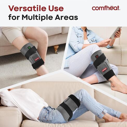 Cordless Hip Heating Pad for Pain Relief FSA Eligible HSA 5000mAh Battery Powered Heated Hip Brace Wrap for Hip Sciatica Pain Recovery Buttock, Up to 52" Waist Size, Gift for Women Men in Saudi Arabia