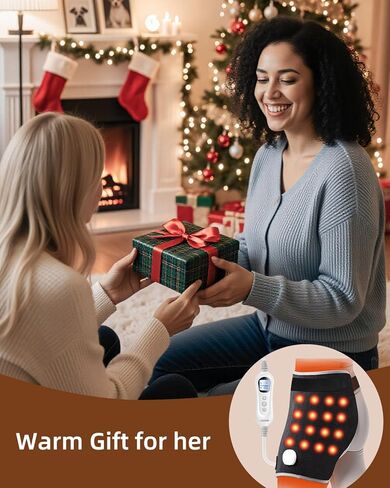 وسادة تدفئة الورك من الجرافين لعرق النسا، غلاف تسخين كهربائي 18.5 بوصة × 16 بوصة لأسفل الظهر والوركين والفخذين، وسادة تسخين كبيرة جدًا مع حرارة قابلة للتعديل وإيقاف تلقائي in Kuwait