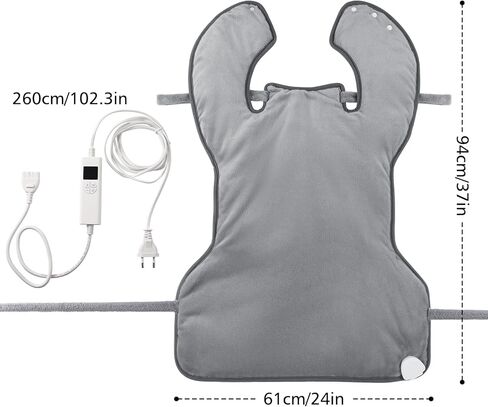 24''×37'' Heating Pad for Neck and Shoulders and Back Pain Relief, Electric Extra Large Heating Pad with 6 Temperature Settings & 4 Auto-Off Timers,Thoughtful Gift for Women, Men,The Elderly in Saudi Arabia